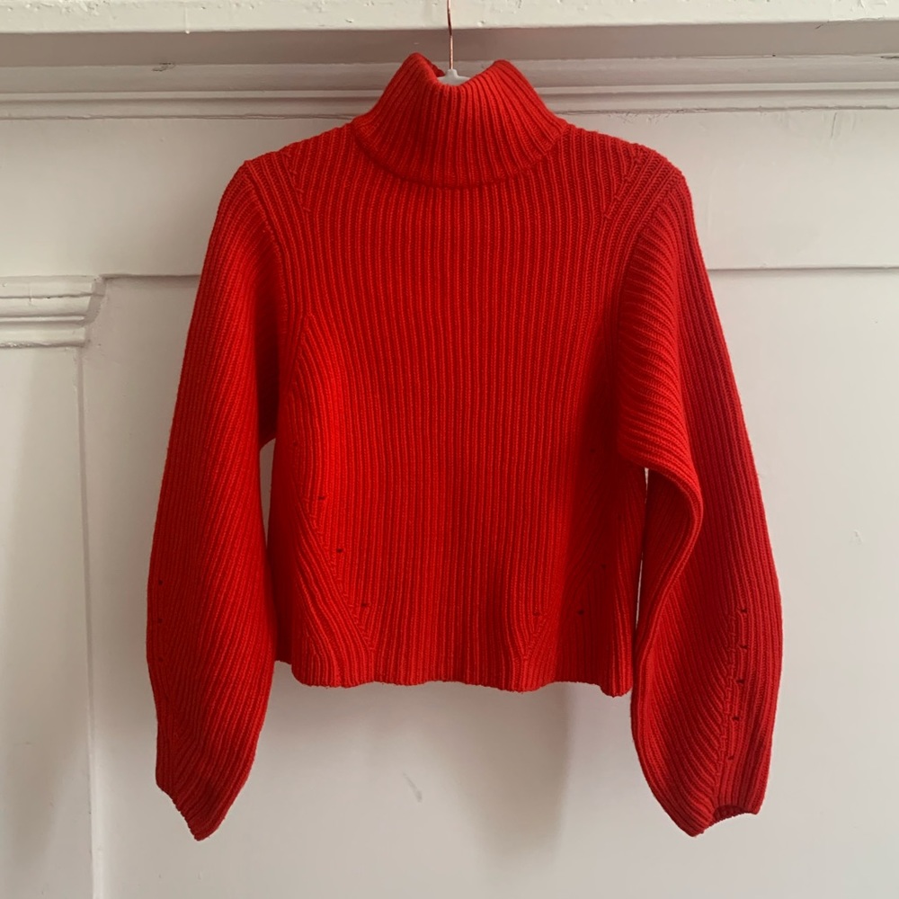 H&M Thick red turtleneck sweater